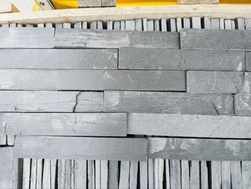 Плитка чёрная из натурального камня фасадная 30 см * 5 см, толщина 7 мм -30 мм купить в Республике Ингушетия