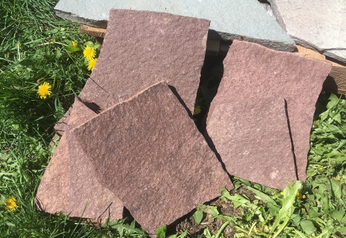 Плитняк лемезит бордовый для цоколя 1,5-2 см купить в Республике Ингушетия