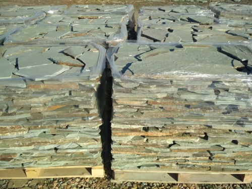 Плитняк златолит зелёный для цоколя, отмостки купить в Республике Ингушетия