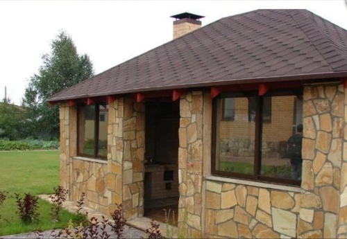 Плитняк златолит жёлтый для фасада 1,5-3 см купить в Республике Ингушетия