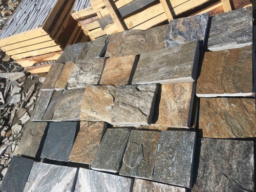 Плитка пилёная златолит Уральский для цоколя, отмостки купить в Республике Ингушетия