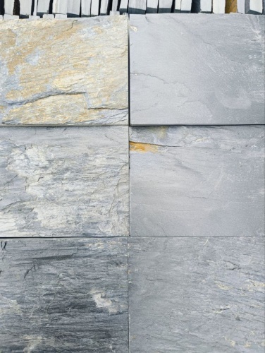 чёрная каменная плитка