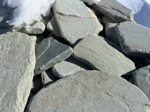 Плитняк златолит зелёный галтованный для фасада купить в Республике Ингушетия